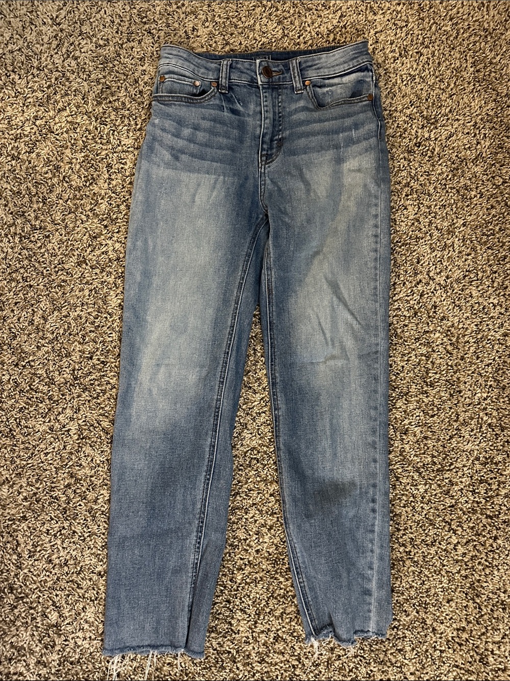 Time and Tru Light Blue High-Rise Straight Leg Jeans